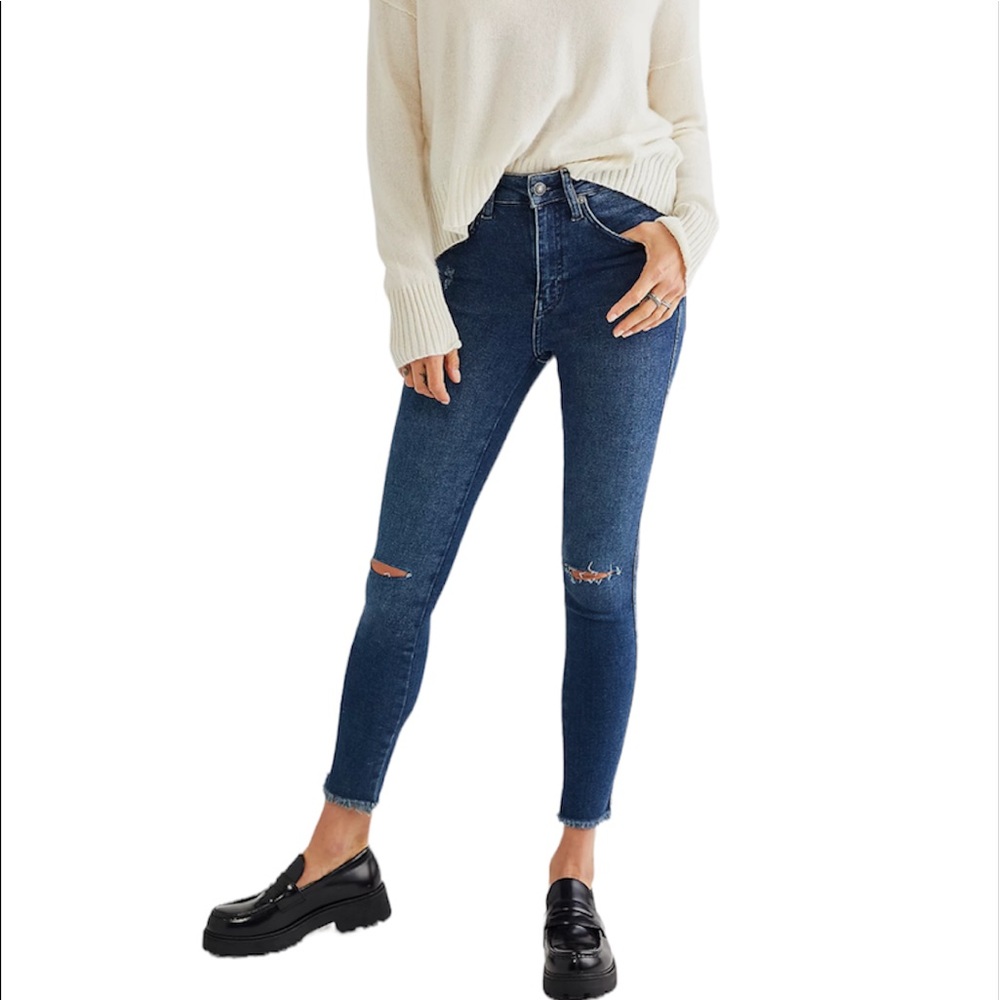NWT Free People We the Free Raw High Rise Jegging Size 31